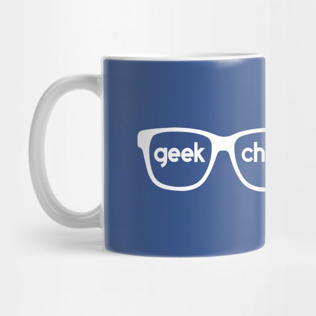 Geek Chic Nerdy Glasses Purple Blue by VicEllisArt